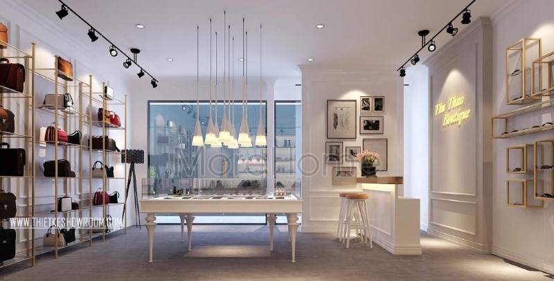 Thiết kế nội thất showroom thời trang Thu Thảo Boutique