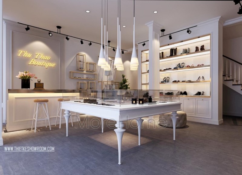 Thiết kế nội thất showroom thời trang Thu Thảo Boutique